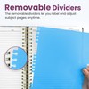 Large Spiral Lined Notebooks for Work With Removable Dividers &