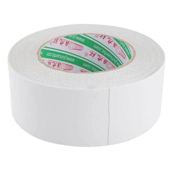 Non-Slip Double-Sided Carpet Tape - 5cm x 13m White Roll for Secure Rug Grip on Floors and Tiles