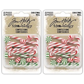 Tim Holtz Idea-Ology 2023 Christmas Confections - Decorative - Bundle of Two Packages