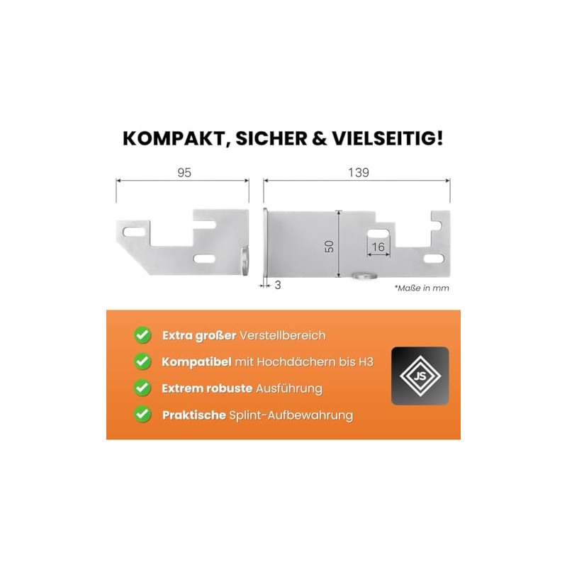 JANSTAHL Rear Door Security Lock for Fiat Ducato