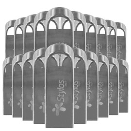 PSA COMPUTO Y PAPELERIA Kit de 20 Memorias USB Flash Drive De 16GB Stylos Modelo STUMUS516B Nuevo Modelo Soporta USB 3.0 Compatible con USB 2.0/Hot Plug&Play