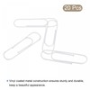 sourcing map Paper Clips Large Size 3.9 Inch Vinyl Coated