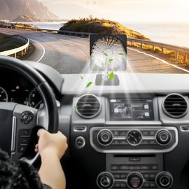 Car AC Fan | Cooling USB Fan for Car 12V,Low Noise 360 Degree Rotation Vehicle Accessories for Automotive SUV Van Truck Boat Kids Adults Travel
