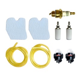 REDEEMX Tune Up Kit Air Filter Fuel Hose Line Primer Bulb Spark Plug Maintenance Kit Compatible with Husqvarna 235 235E 236 240 240E Chainsaw Replacement Parts