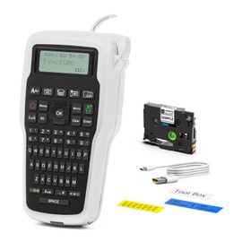 Vixic Label Maker Machine, E1000 Wire Label Maker with Keyboard, Cable Label Maker with Waterproof Label, Industrial Label Maker Includes USB-C for Power, Labeler for Home Office Network Labeling Jobs