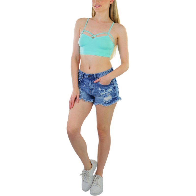 ToBeInStyle - Brasier Deportivo sin Costuras para Mujer, Basic -