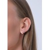 Elli DIAMONDS Earrings Women Creoles Basic with Diamond (0.01 ct.)