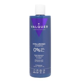VALQUER Shampoo Ácido Hialurónico Zero | Hidrata y Repara el Cabello Seco y Dañado | Revitaliza y Protege con Keratina y Aloe Vera | Para Todo tipo de pelo | 400 ml
