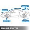 Mophorn GT Wing Spoiler 43.3inch Adjustable Universal Lightweight Aluminum Car