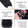 CFMY 8 Packs Crochet Braids Hair Curly 18 Inch Goddess