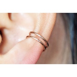 Ear Cuffs for Women Non Piercing, Conch Hoop Earrings, Clip on Cartilage Earring, Ear Cuff for Men (14k Rose Gold Filled)