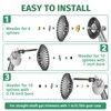 ksdenuov Steel Wire Weed Eater Blades, Universal Weed Eater Attachments,