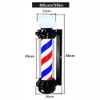 MIUXIU 35-inch Barber Pole Red White Blue Stripes with LED