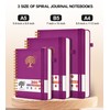 Spiral Notebook Journal for Women Men, 300 Numbered Lined Pages,