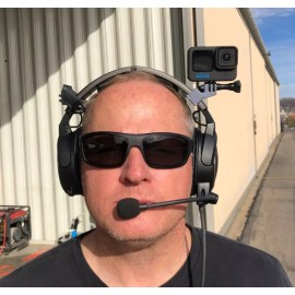 Unbranded GoPro Hero 10, 12, 13 Mount for BOSE A20 Pilot Aviation Headset (NO CAMERA)
