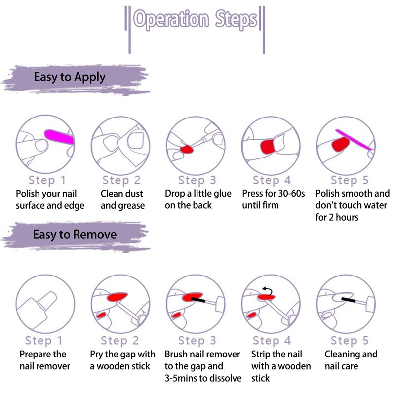 Nude Press on Nails French Tip - Long Coffin False