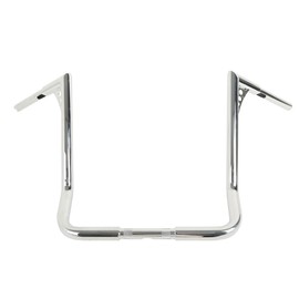 XFMT Motorcycle Chrome 18" Rise 1.25" Ape Hanger Handlebar For Harley Touring Electra Glide FLHT FLHTC Dressers Baggers 1982-2023