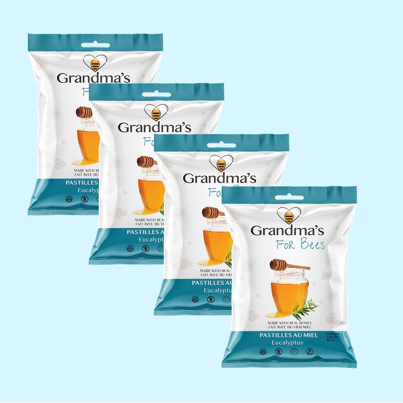 Grandma's For Bees | Honey and Eucalyptus 80g - Pack