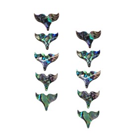 MAGICLULU Abalone Bracelet Charms 10pcs Mermaid Tail Charm DIY Fishtail Jewelry Necklace Accessories Abalone Shell Tail Pendant for Earring Pendant Necklace Making Whale Tail Pendant