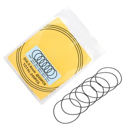 ANKROYU Pack of 200 O-Rings for Watches, Various Diameters, Watch Case Seals, Black Rubber Waterproof O Ring for Watch Repair, Watch Replacement Parts (0.6 mm)