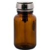 MENDA 35315 Amber Glass Dispensing Bottle with Stainless Steel One-Touch