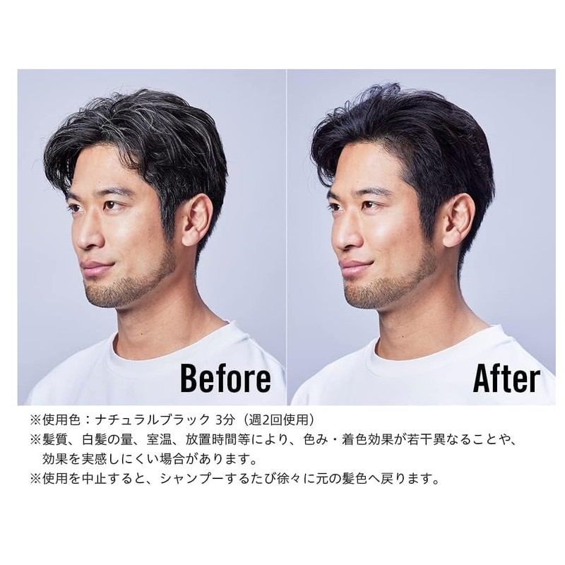 [SIOS] Color Treatment For Men, Ash Black (Gray Hair Dye)