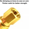Foster Solid Brass Quick Coupler Air Hose Connector Fittings 1/4