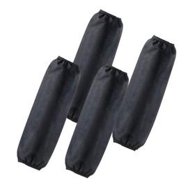 Klmnop 4 Pcs Universal Shock Cover, 350mm ATV Shock Covers Suspension Protector Absorber Protection Universal For ATV Quad Scooter Motorcycle Snowmobile(Black)