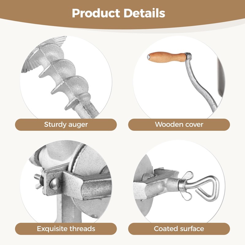High Hopper Corn Grinder,Cast Iron Grain Grinder Manual Coffee Grinder,Mill-Heavy