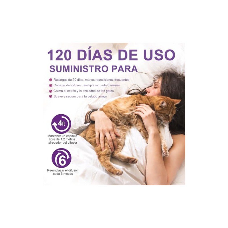 Kit de Difusor de Feromonas Calmantes para Gatos 6 en