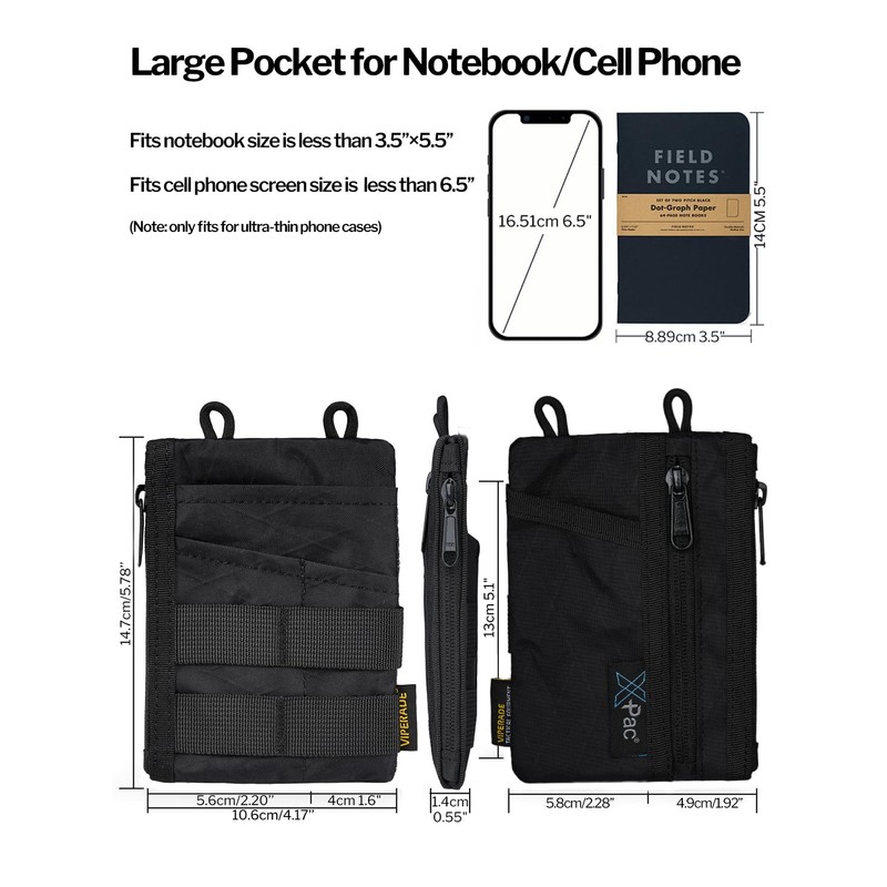 VIPERADE VE18N X-Pac EDC Pocket Tool Organiser, Multifunctional Small Tool