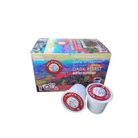 Coffee KAFE BITASYON Capsules & Pods, Dark Roast, Premium Haitian Coffee,12 Count, By KAFE BITASYON