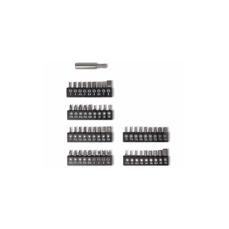Kinzo Cordless Screwdriver - Electric Screwdriver - with Bit Set