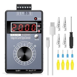 Signal Generator - Signal Tester Voltage ±0-5-10V+ Current 0-4-20mA Signal Source Calibrator Signal Tester Analog Signal Source Calibrator Electrical Accessory
