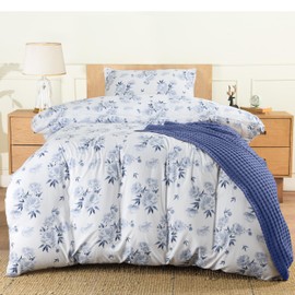 Utopia Bedding Single Rose Floral Duvet Cover Set Print - Soft Microfibre Polyester - Bedding Quilt Cover Set