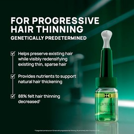 Rene Furterer Triphasic Progressive Concentrated Serum for Hormonal, Hereditary Thinning Hair, 8 ct