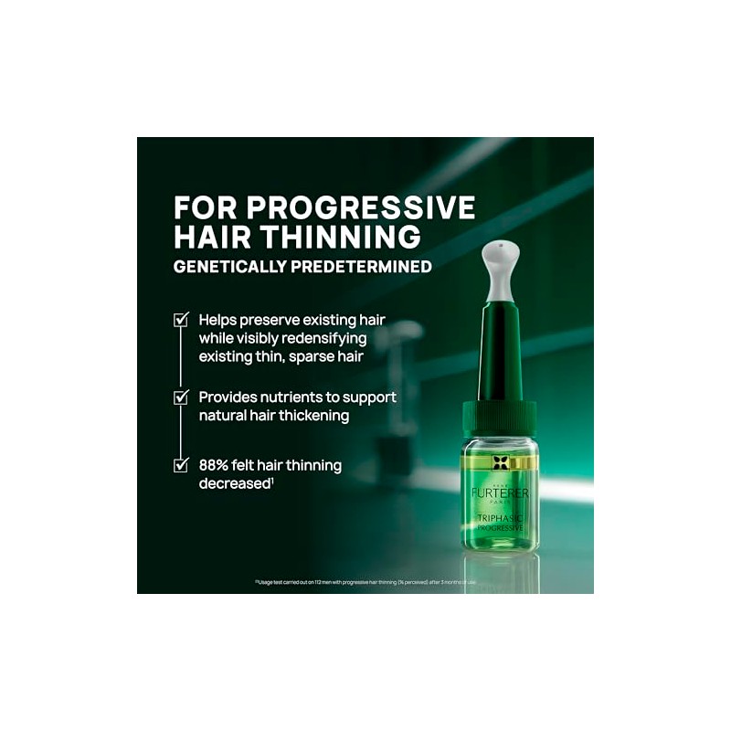 Rene Furterer Triphasic Progressive Concentrated Serum for Hormonal, Hereditary Thinning