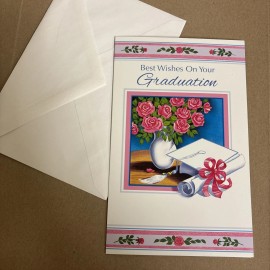 Stockwell Greeting Cards Graduation Best Wishes Happiness Success 5'x7.75" Stockwell Greeting Card