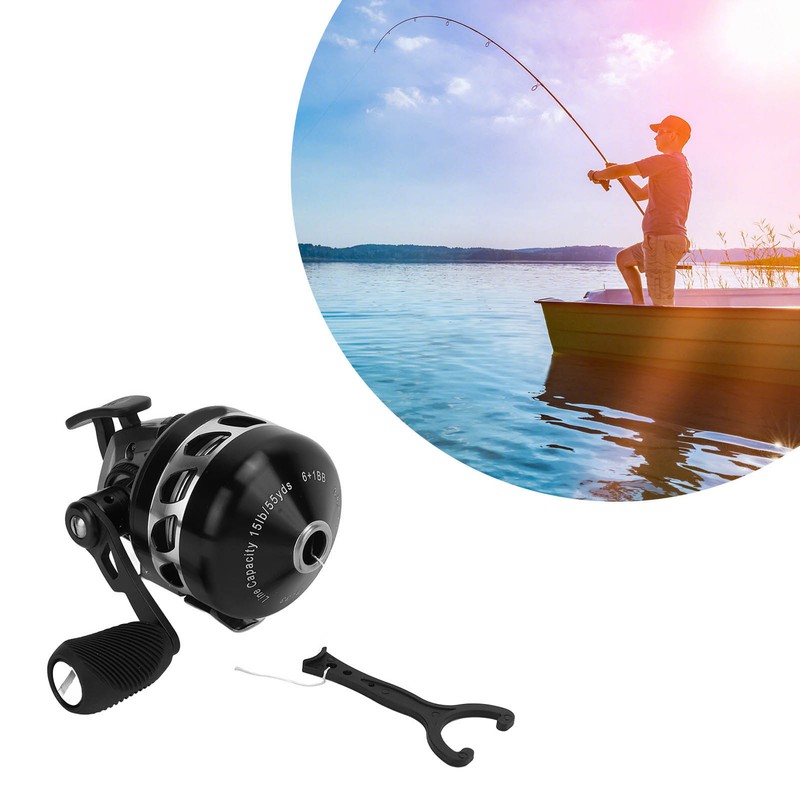 Metal Slingshot Fishing Reel Double Color Oxidation Technology Alloy Lure