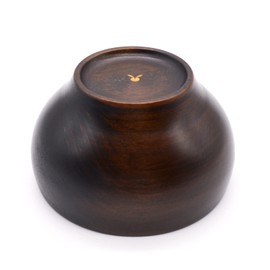 Yamanaka Lacquer SO-0561 Kashouan Wooden Bowl Soup Bowl L Approx. 4.7 inches (12 cm) Cherry Blossom Round Bowl Dark Brown