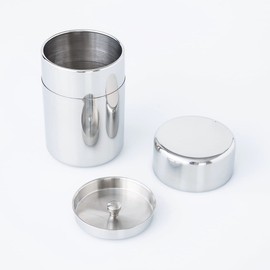 Aoyoshi CASUAL Product 019722 Stainless Steel Tea Canister, 5.3 oz (150 g), Silver Tea Canister, Tea Canner, Storage Container, Canister, Teaware