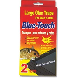 Blue Touch Mouse Glue Traps, Excellent Mouse Glue Traps Glue Boards for Rats, Mice and Pests. Large Size. 0.8 x 8.5 x 4.5 inches - 9 Packs/18 Traps (Red)