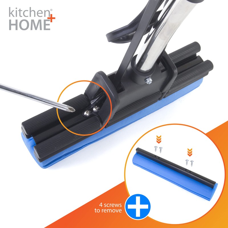 Kitchen + Home PVA Sponge Roller Mop Head Refills -