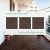 Idzo Interlocking Deck Tiles 9.6 SQFT - 10PCS Waterproof Acacia