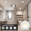 KYOTECH LED Surface-Mounted Spotlight Flat IP44 White Surface-Mounted Ceiling Light