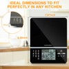 Báscula de alimentos con calculadora nutricional, pantalla digital, cálculo de