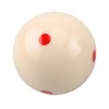 Sinsilvie 2-1/4" Replacement White Pool Ball,White Cue Ball,Blue 6 Dot