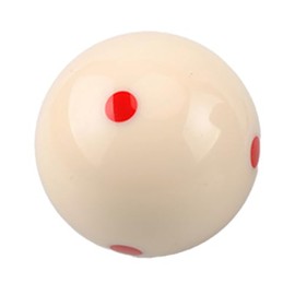 Sinsilvie 2-1/4" Replacement White Pool Ball,White Cue Ball,Blue 6 Dot AAA-Grade Billard Ball,6 oz,170g,Billiard Pool Table Accessories (Red 6 Dot)