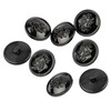 Mibo 8pcs Nylon Resin Military Look Shank Button with Initialized