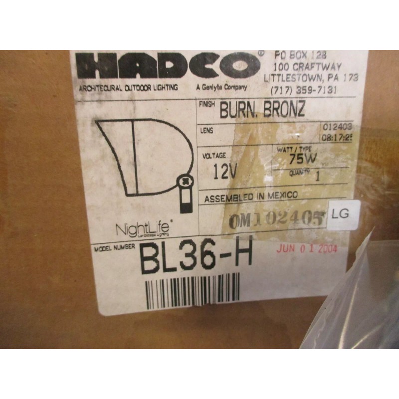 Hadco NOS HADCO 12V---75W FLOOD LANDSCAPE LIGHT NO BULB ;